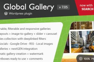 Global Gallery v10.3.1 | WordPress图片列表展示瀑布流展示插件下载