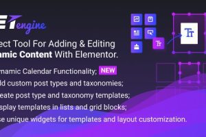 JetEngine v3.8.9.2 & External v3.1.0 Final + Addons (Adding & Editing Dynamic Content with Elementor)动态内容编辑附加组件插件 下载