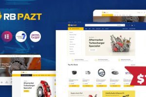 RBpazt – Auto Parts WooCommerce Theme v2.0.1 | 自动化汽车零件商店主题下载