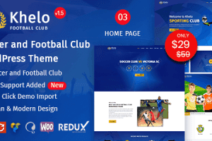 Khelo v2.7.8 WordPress足球主题下载