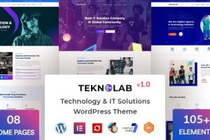 Teknolab v1.1.7 – 技术与IT解决方案WordPress主题下载下载