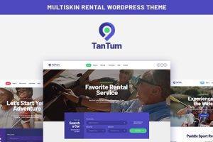 TanTum v1.1.14 汽车、滑板车、船和自行车租赁服务 WordPress 主题下载
