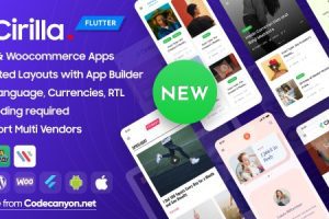 Cirilla v4.3.2 – 适用于 WordPress 和 Woocommerce 的多用途 Flutter 应用程序源码下载