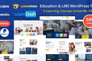 Edubin GPL v9.5.16 – 教育培训WordPress主题下载