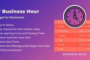 HT Business Hour Widget for Elementor v1.0.3 营业时间展示插件下载