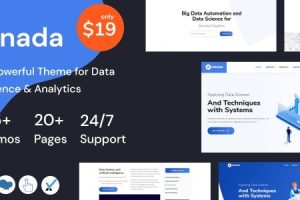 Anada v1.3.6 – 数据科学与分析 SaaS WordPress 主题破解版下载