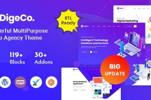 Digeco v.2.2.1 – Startup Agency WordPress 主题下载