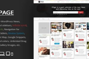 1Page GPL v4.5 – WordPress 新闻 / 有趣的链接主题下载