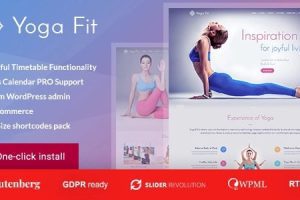 Yoga Fit v1.3.2 – 运动与健身 WordPress 主题下载