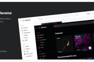 Waveme v9.3 – 音乐平台 WordPress 主题下载