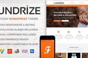 Fundrize v1.41 响应式捐赠和慈善 WordPress 主题下载