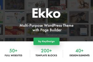 Ekko v5.6 | 综合性带可视化页面构建器WordPress主题下载