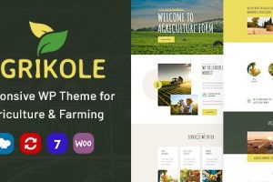 Agrikole v.1.30 用于农业和农业的响应式 WordPress 主题下载