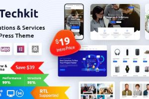 Techkit GPL v.1.5 – 技术与 IT 解决方案 WordPress 主题下载