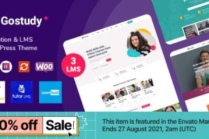 Gostudy v2.5.5 – 教育网课培训WordPress主题下载
