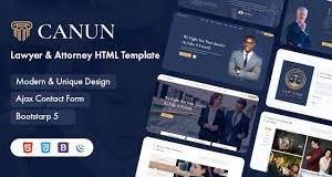 Canun v.1.0.7 – 律师和代理人 WordPress 主题下载