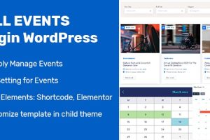 FullEvents – Event Plugin WordPress v.1.3.3 事件活动日历插件下载