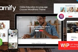 Learnify GPL v1.15 – 在线教育课程WordPress主题下载