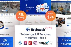 Braintech v.2.8.0 – 技术与 IT 解决方案 WordPress主题下载
