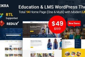 Eikra Education v.4.5.1 – 教育WordPress主题下载
