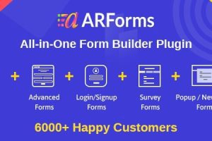 ARForms v.7.4 WordPress 表单生成器插件 + 拓展程序下载