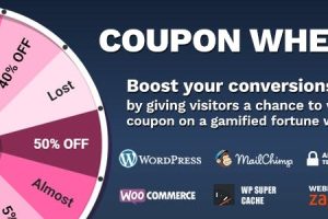 Coupon Wheel For WooCommerce and WordPress v3.6.0 弹出式优惠券转轮插件下载