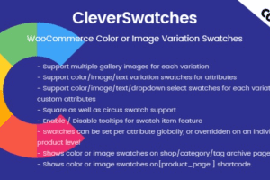 CleverSwatches 2.2.3 – WooCommerce Color or Image Variation Swatches 颜色或图像变体插件下载