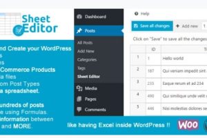 WP Sheet Editor – WooCommerce Orders Premium v1.3.22 下载