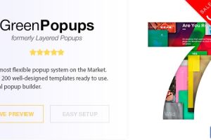 Green Popups v7.61  (以前叫 Layered Popups) – WordPress弹窗插件下载