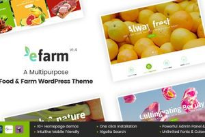 eFarm v.2.1.4 – 多用途食品和农场 WordPress 主题下载