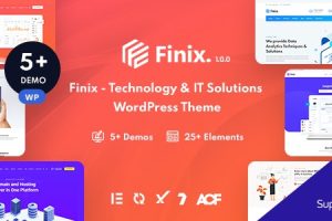 Finix v.2.0 – 技术与 IT 解决方案 WordPress 主题下载