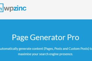 Page Generators Pro For WordPress 5.4.5 自动批量生成内容文章网页SEO插件下载