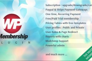 WP Membership WordPress Plugin v.1.6.2 会员插件下载