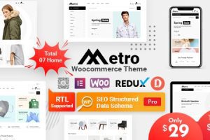 Metro – v2.14 适用于 Woo 的极简 WordPress 主题下载