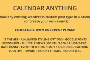 Calendar Anything v2.30 | 在日历中显示任何现有的 WordPress 自定义帖子类型插件下载