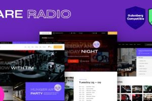 Rare Radio v1.0.15.1 在线音乐电台和播客 WordPress 主题下载
