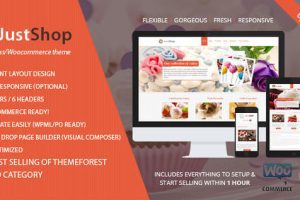 JustShop Cake Bakery v13.1 –  蛋糕面包店WordPress主题下载