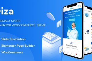 Diza v.1.3.18 – 药店 Elementor Woo 主题下载