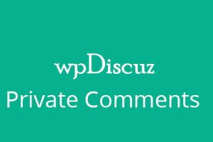 wpDiscuz – Private Comments v.7.1.0 插件下载