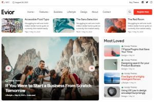 Evior v2.0 – 现代杂志WordPress主题下载