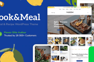 Cook&Meal V1.2.3-美食博客和食谱WordPress主题下载