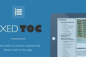 人工汉化Fixed TOC v.4.1.0 超好用的博客侧边栏文章固定悬浮目录菜单插件下载