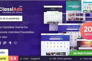 Classiads v6.2.2 – 分类广告信息导航WordPress 主题下载