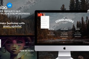 Jumbo v3.8 WordPress全屏菜单插件下载
