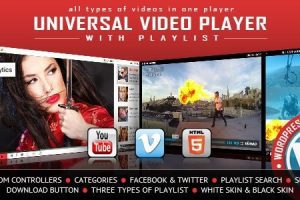 Universal Video Player v3.8.6 – 视频播放器WordPress插件下载