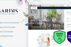 Gardis v1.2.11 百叶窗和窗帘工作室及商店 WordPress 主题下载