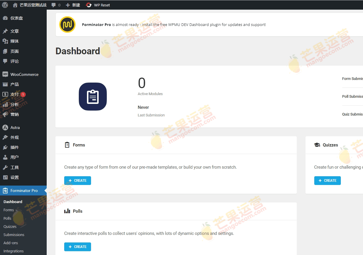 WPMU DEV Forminator Pro WordPress 的表单生成器插件破解版下载