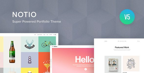 Notio 5.6.2 – 创意作品集WordPress主题下载