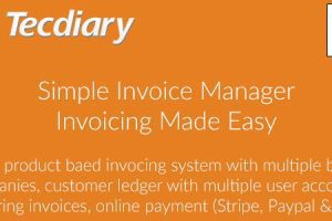 Simple Invoice Manager v4.2.4 – 发票开具源码下载