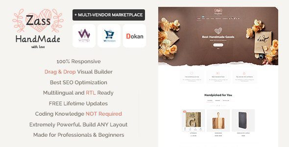 Zass v.3.9.9.10 – 手工艺术家和工匠的 WooCommerce 主题下载
